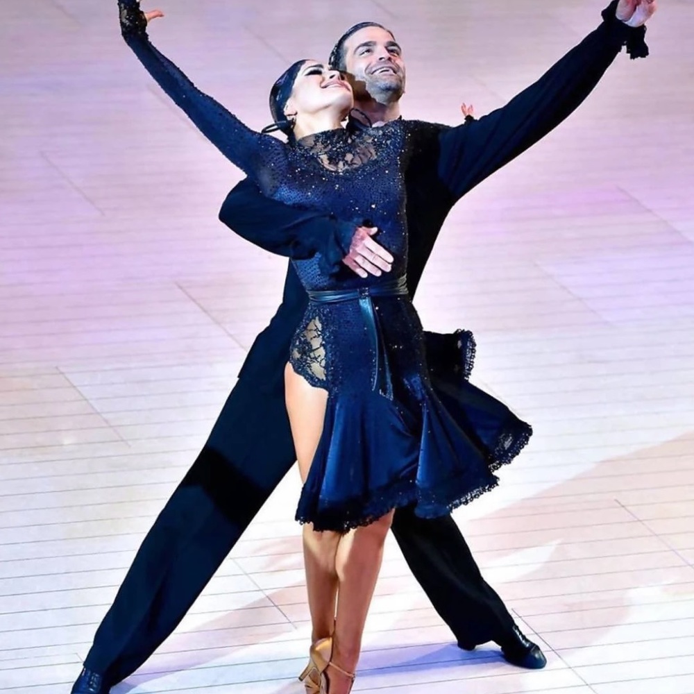 Black Latin Ballroom Dance Dress